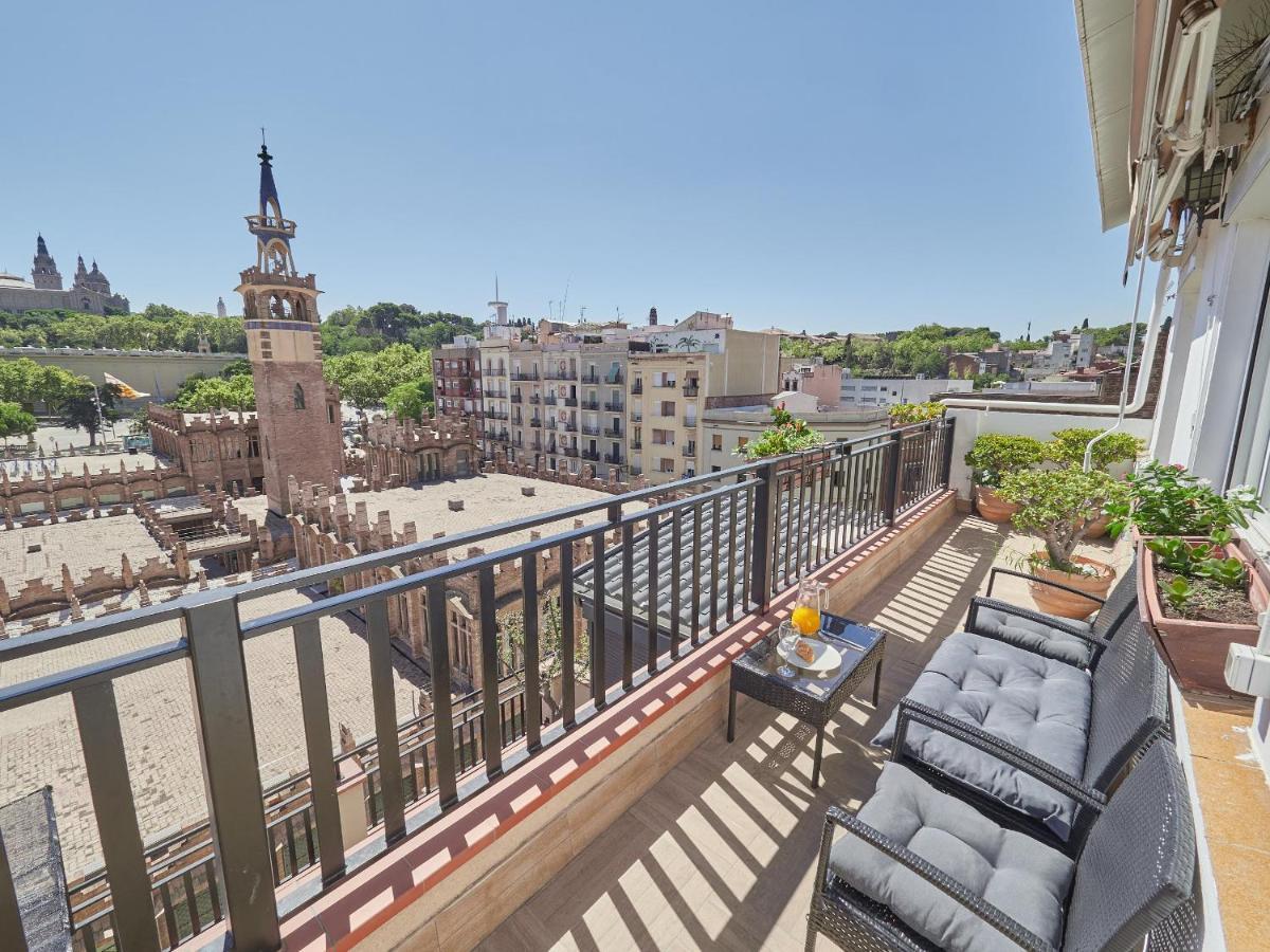 Ferienwohnung Unique Cozy Scenic Penthouse Barcelona Exterior foto